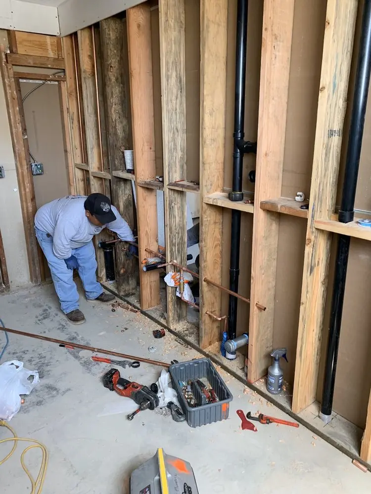 Commercial rough-in plumbing for Gas Line Repair in North Holladay